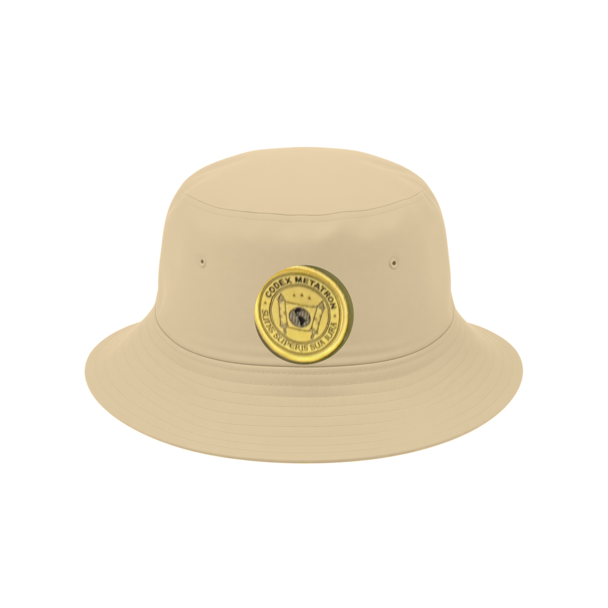 Emblem Bucket Hat — Khaki