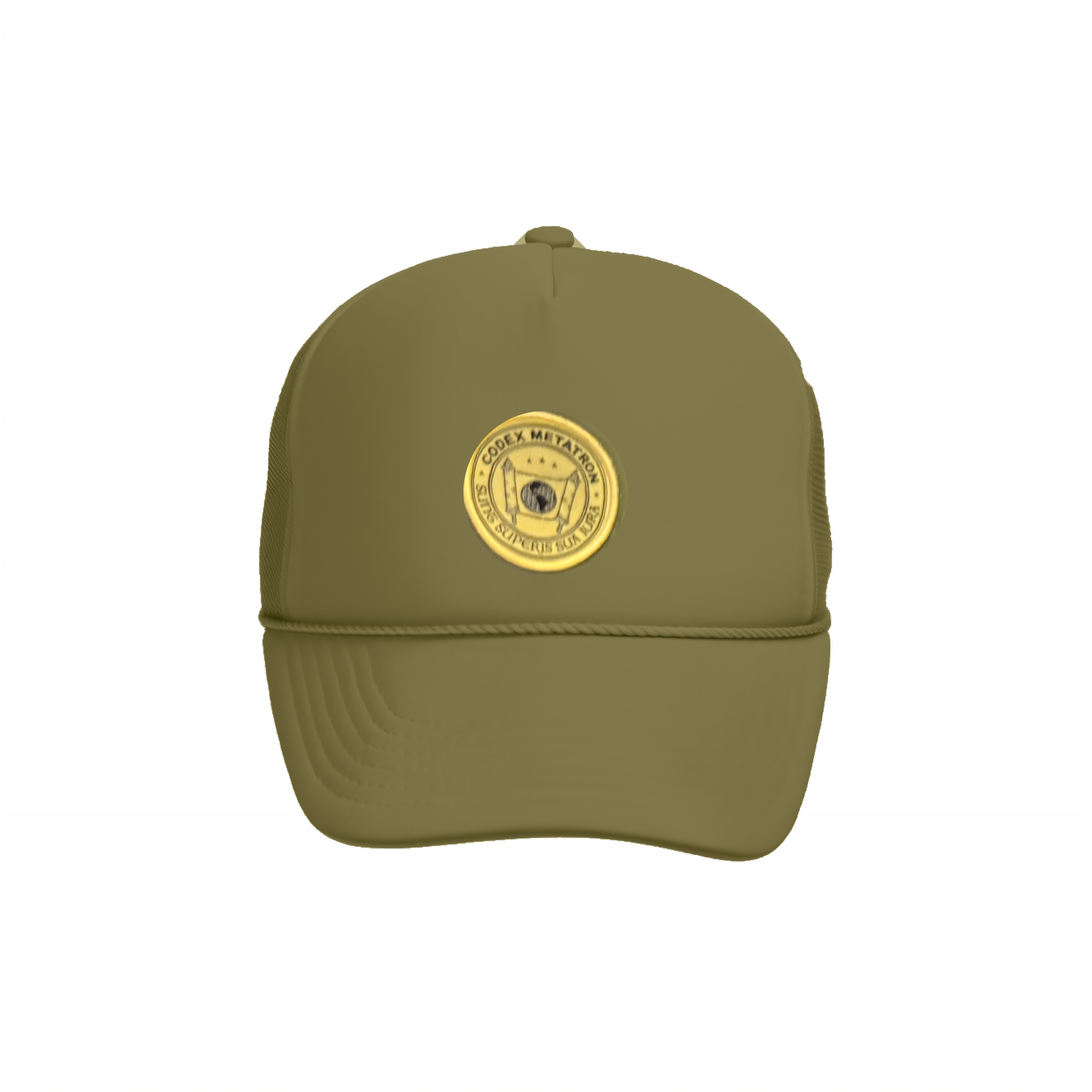 Emblem Trucker Cap — Olive