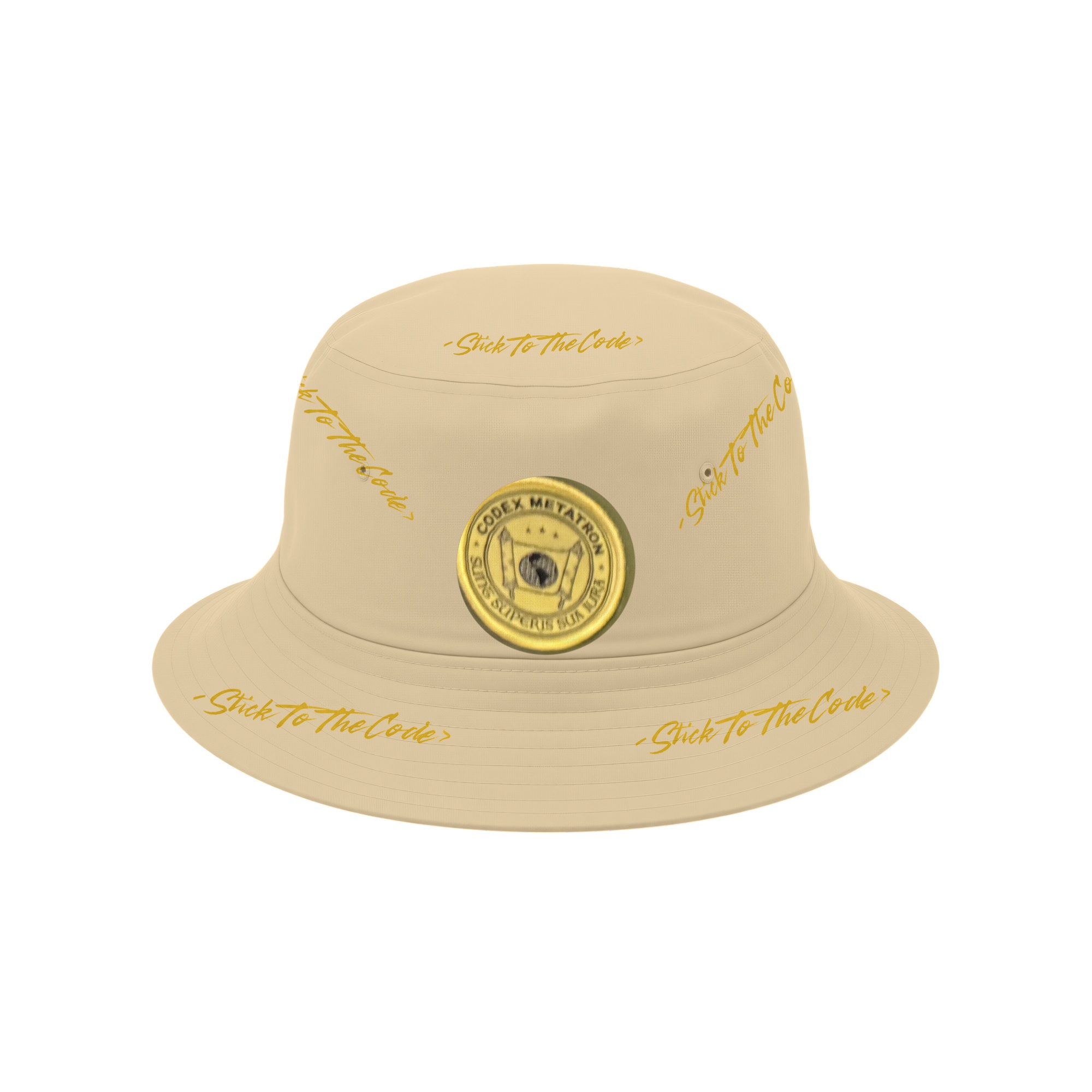 <StickToTheCode> Fractal Bucket Hat — Khaki