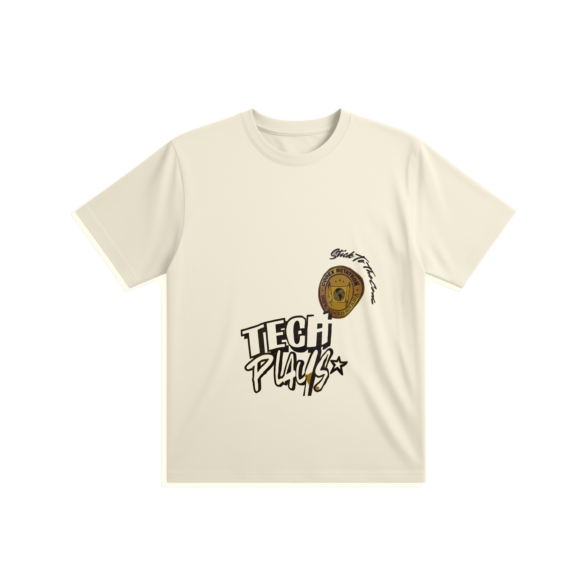 Tech Plays Tee — Cream